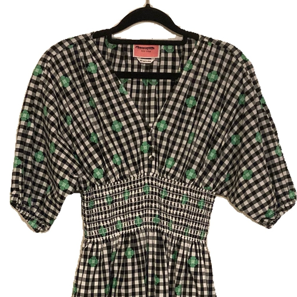Kate Spade Gingham Voile Midi Dress